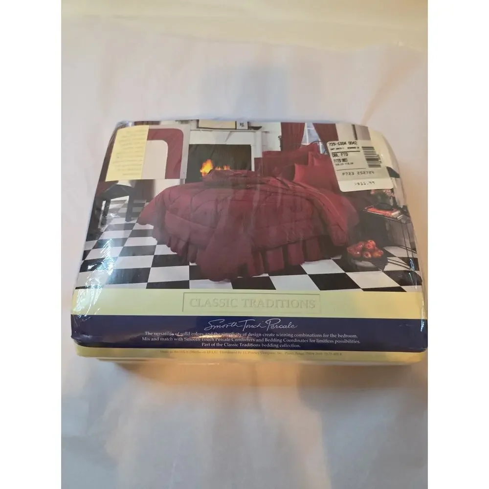 Vintage Color Forum Smooth Touch Percale Full Fitted And Flat Sheets Blue USA